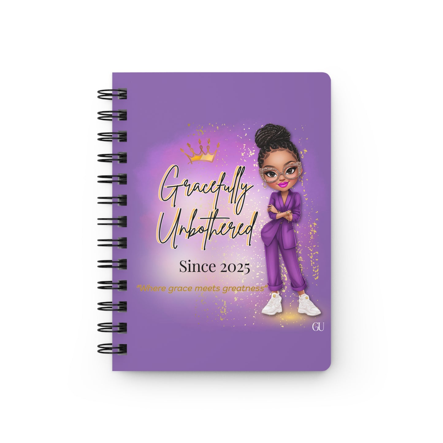 Gracefully Unbothered™ Empowerment Purple Journal “Where Grace Meets Greatness”