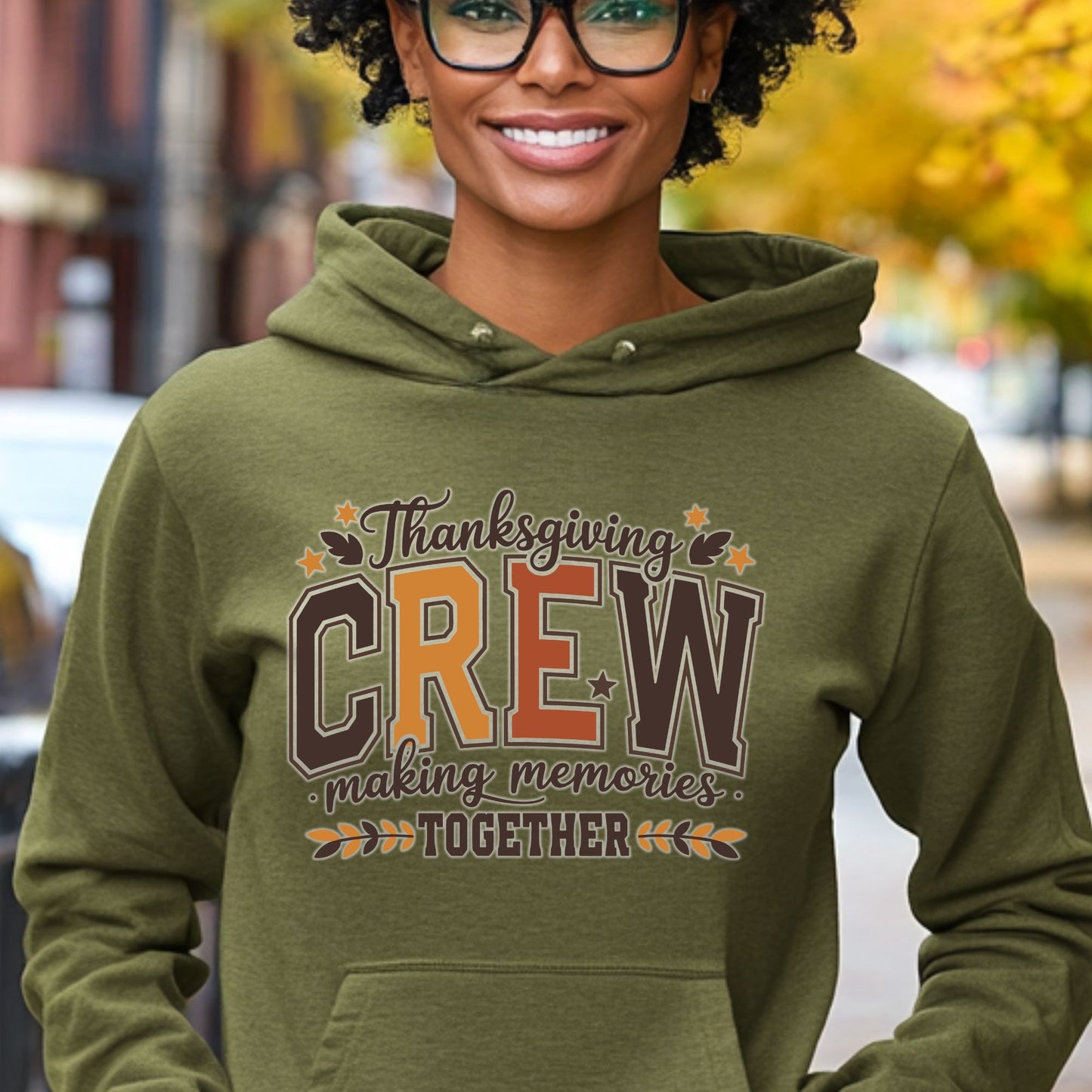 Thanksgiving Crew Matching Family Shirts, Sweatshirts & Hoodies – Making Memories Together Personalized Fall Apparel