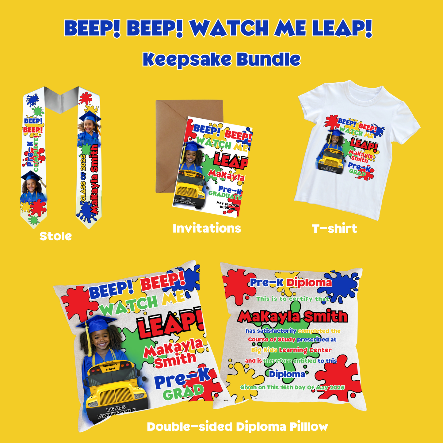 BEEP! BEEP! Watch Me Leap! Pre-K Graduation Bundle