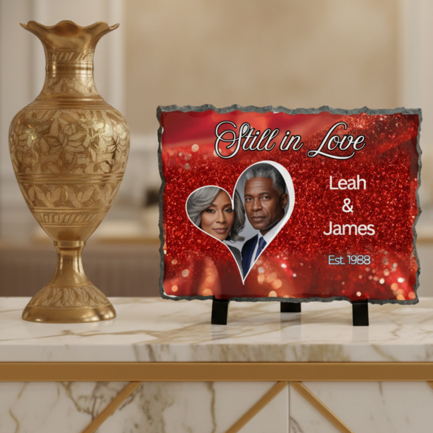 Still In Love Canva Slate Design - Personalized Remembrance Gift Template