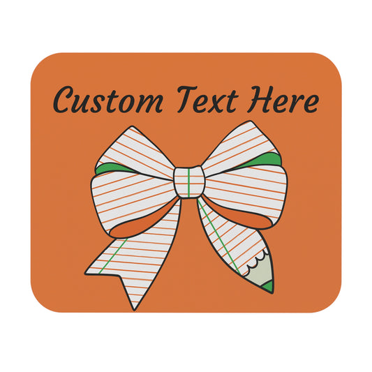 Festive Bow Mouse Pad, Cute Workspace Decor, Gift for Office, Holiday Accessory, Back to School Supplies