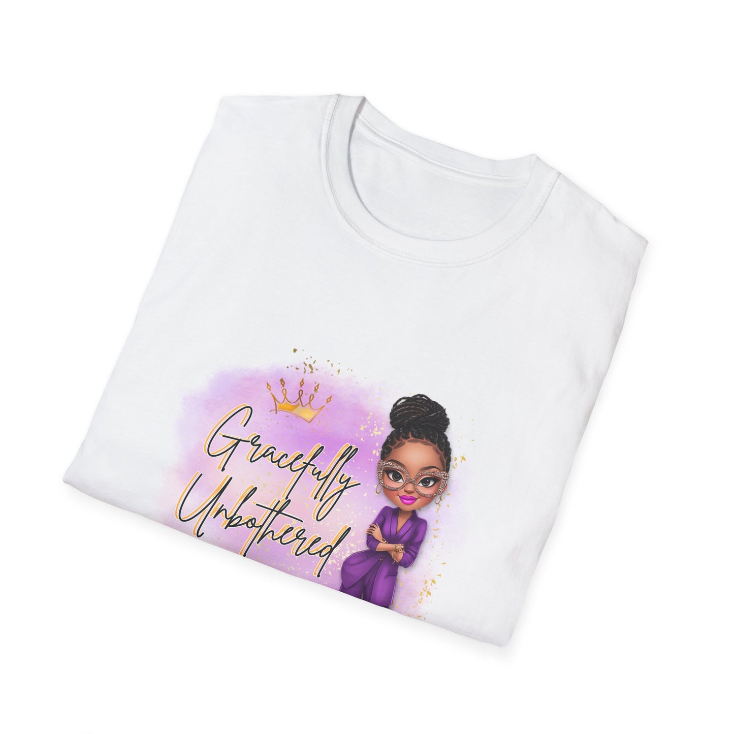 Gracefully Unbothered T-Shirt, Women's Empowerment Relaxed-Fit Graphic T-Shirt