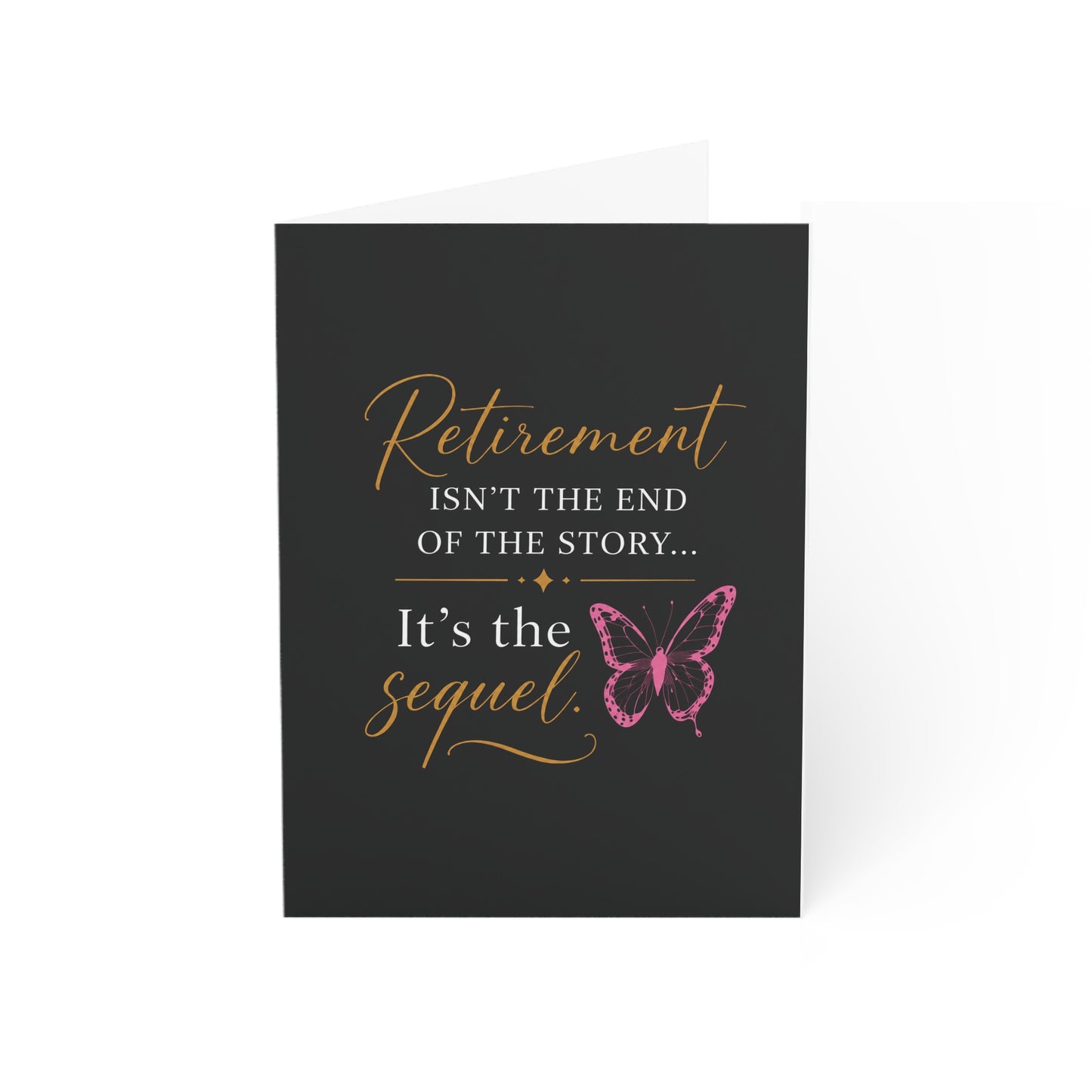 Retirement Is The Sequel Greeting Cards (1, 10, 30, and 50pcs)