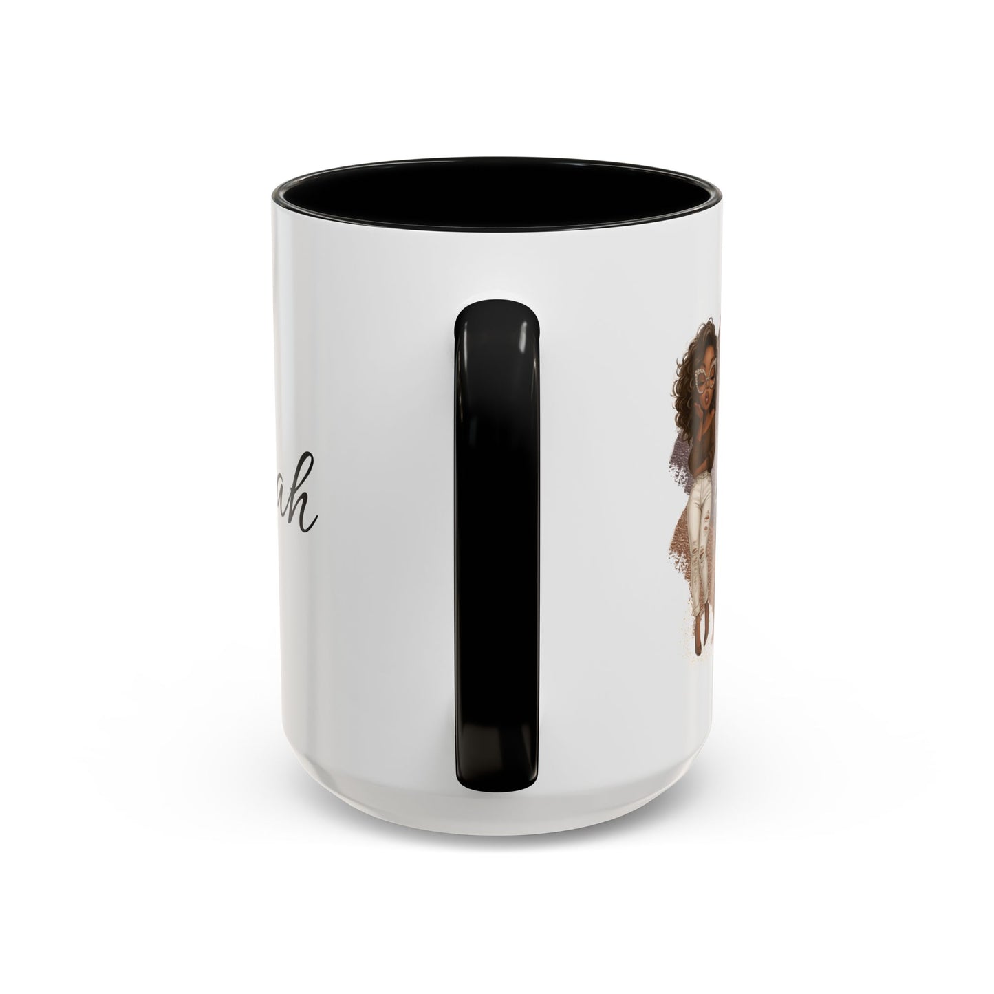 Gracefully Unbothered™ “Zero Drama” Accent Coffee Mug  11oz & 15oz (Mocha Queen Edition)