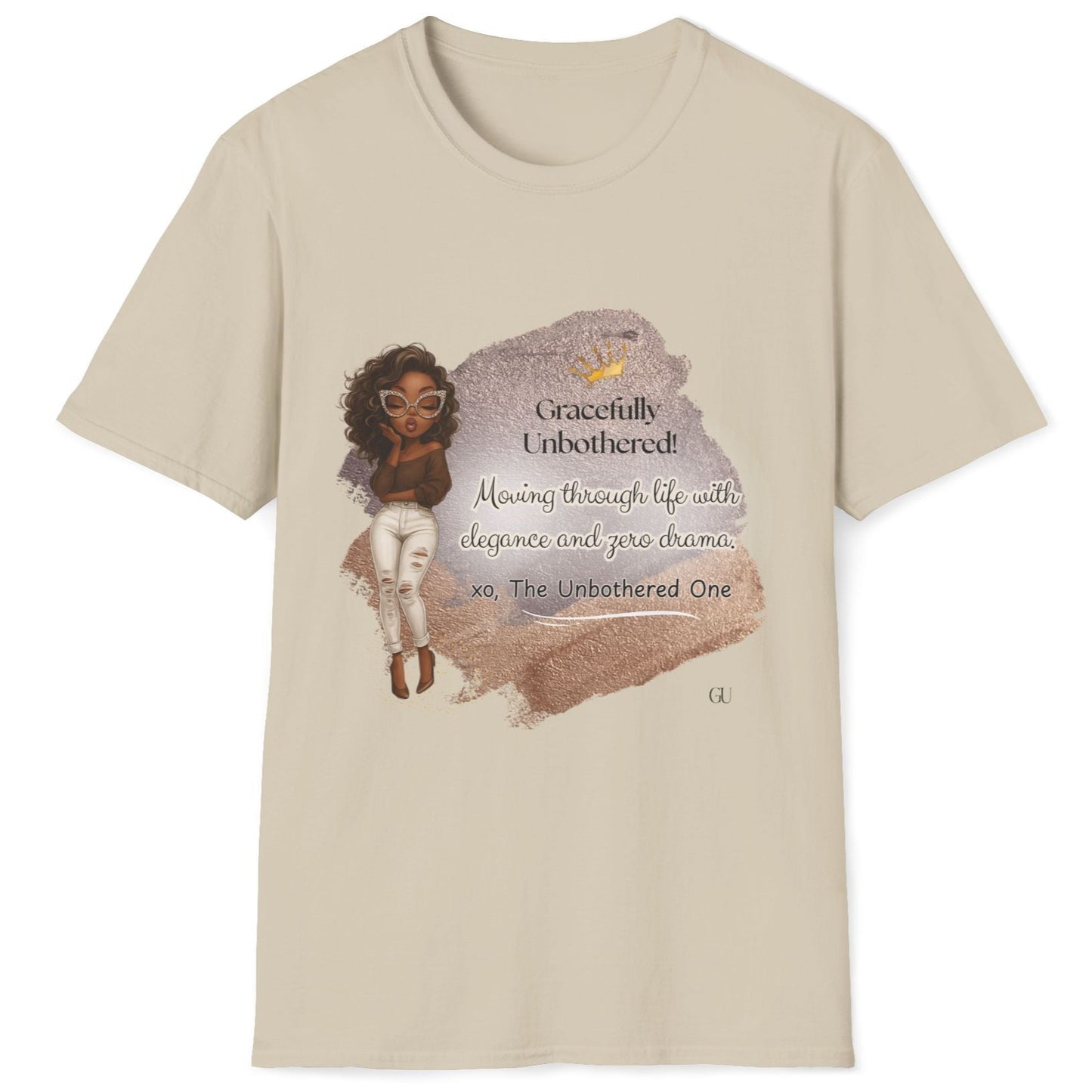 Gracefully Unbothered™ “Elegance & Zero Drama” Women’s Relaxed-Fit T-Shirt