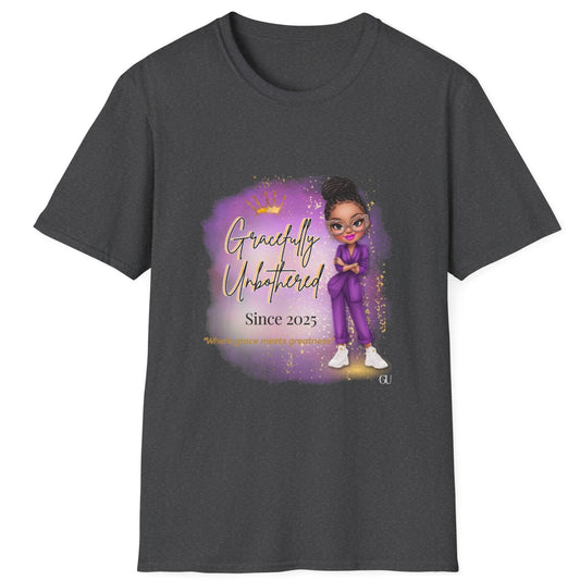 Gracefully Unbothered T-Shirt, Women's Empowerment Relaxed-Fit Graphic T-Shirt