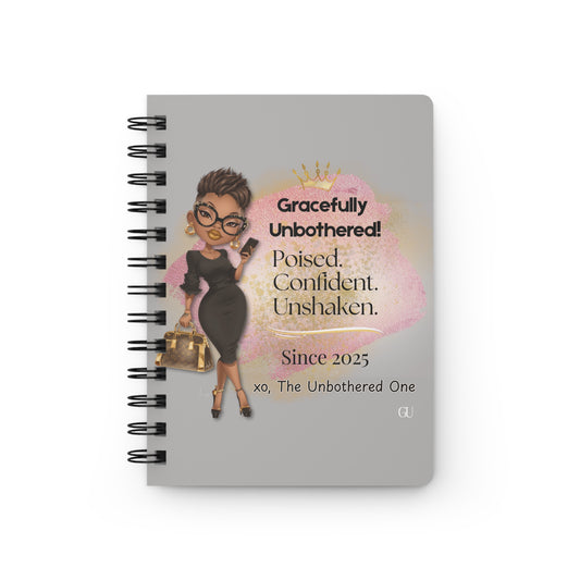 Gracefully Unbothered Chic Inspirational Journal | Self-Care Diary, Daily Planner | Creative Note-taking