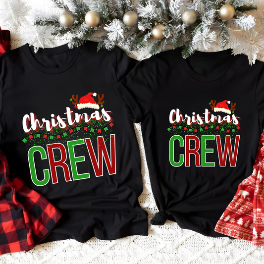 Christmas Crew Shirts – Matching Holiday Family Pajama Tops & Festive Party Tees