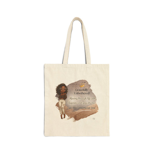 Gracefully Unbothered Cotton Canvas Tote Bag | Inspirational Gift, Eco-Friendly Shopper, Motivational Tote, Casual Everyday Bag, [...]