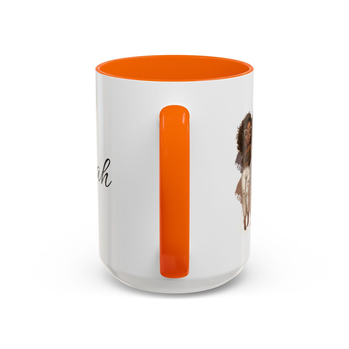Gracefully Unbothered™ “Zero Drama” Accent Coffee Mug  11oz & 15oz (Mocha Queen Edition)