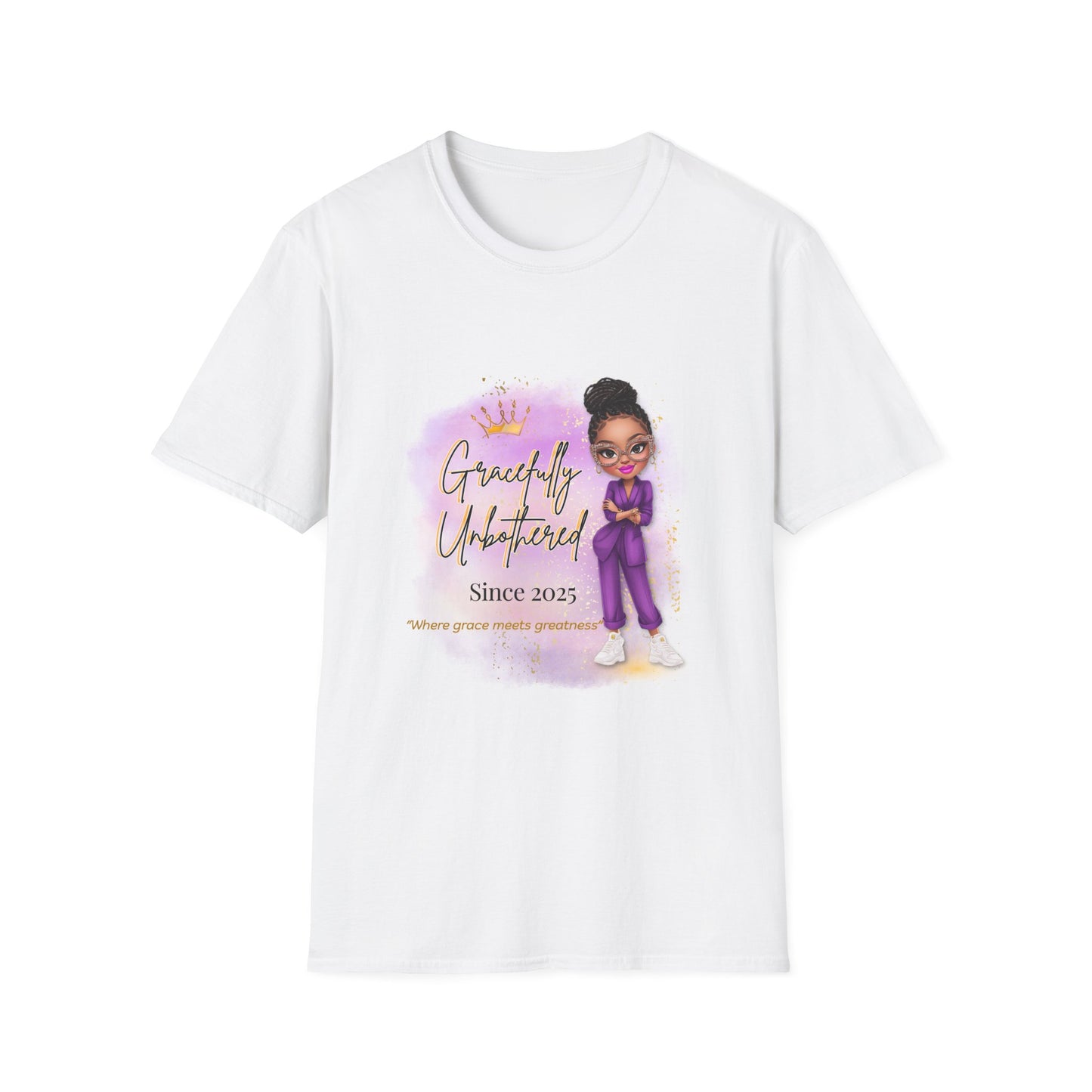 Gracefully Unbothered T-Shirt, Women's Empowerment Relaxed-Fit Graphic T-Shirt