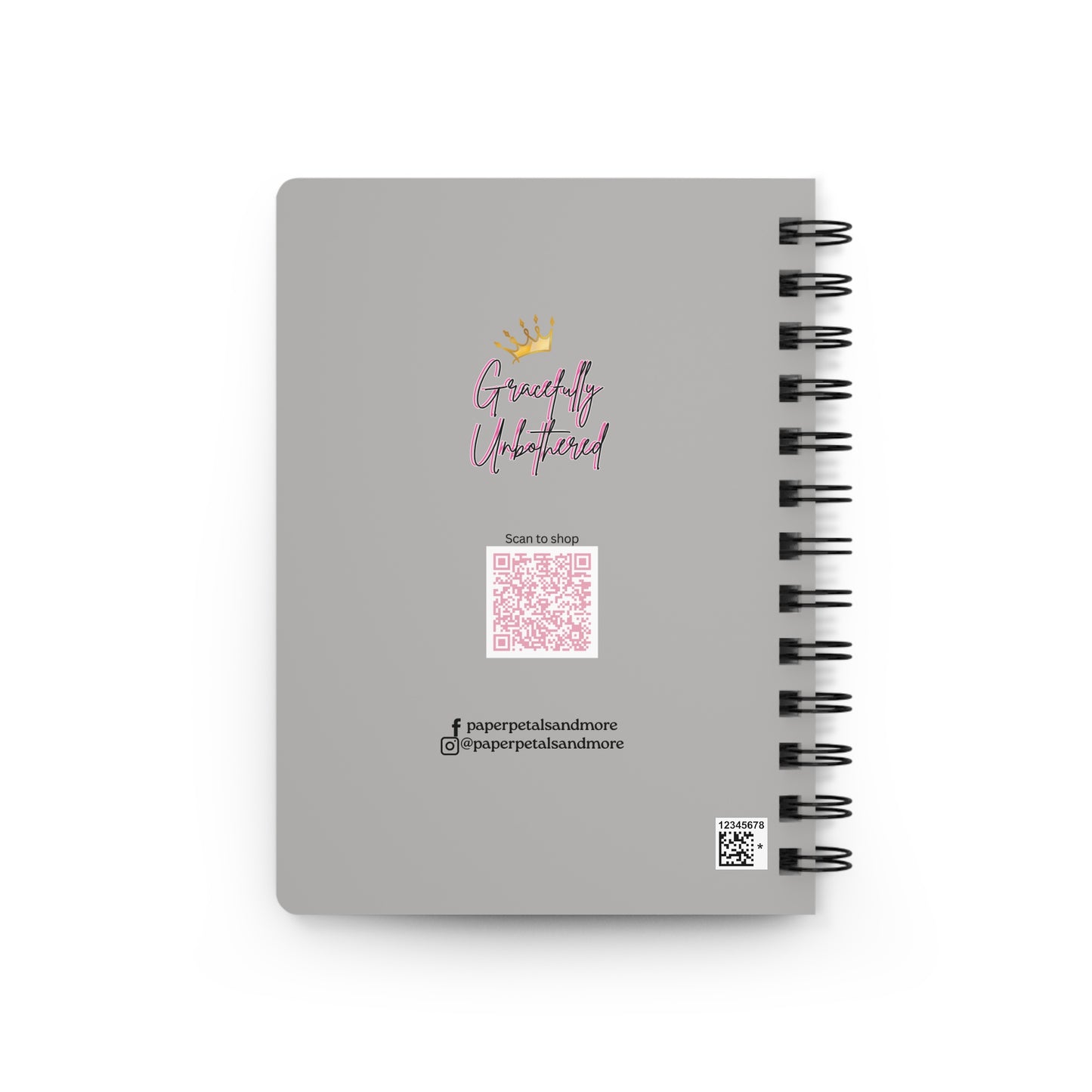 Gracefully Unbothered Chic Inspirational Journal | Self-Care Diary, Daily Planner | Creative Note-taking