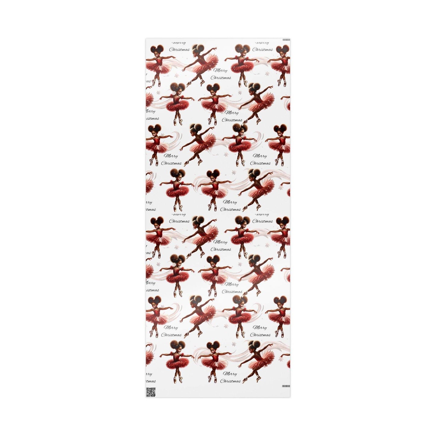 Holiday Gift Wrap, African American Ballet-Themed Wrapping Papers for Unique Gift-Giving, Party Supplies, Personalized Wrapping, Dance Lover Gifts