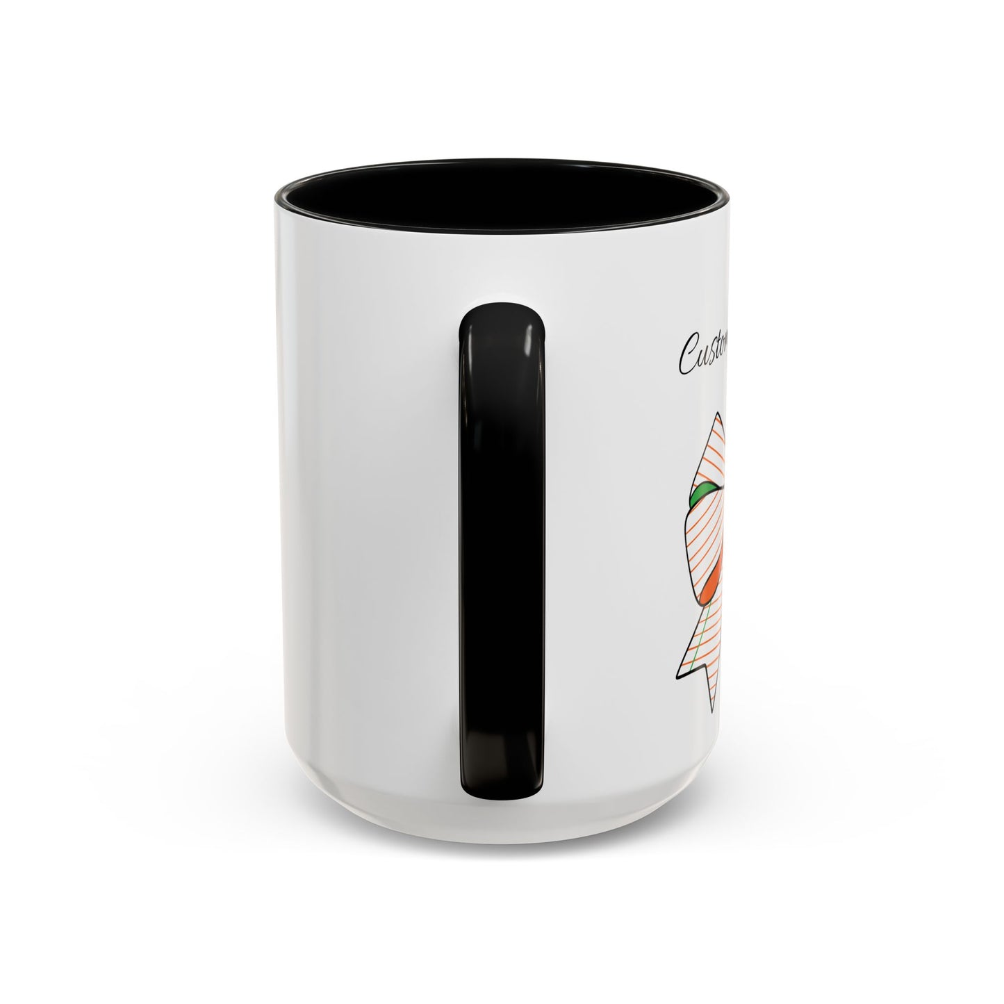 Teacher/Team Personalized Accent Coffee Mug with Colored Bow