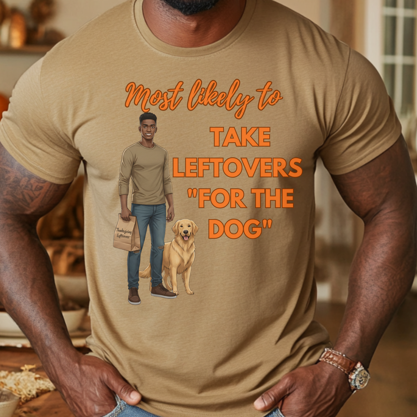 Friendsgiving Most Likely To… Funny Thanksgiving T-Shirts for Men & Women | Matching Friendsgiving Shirts