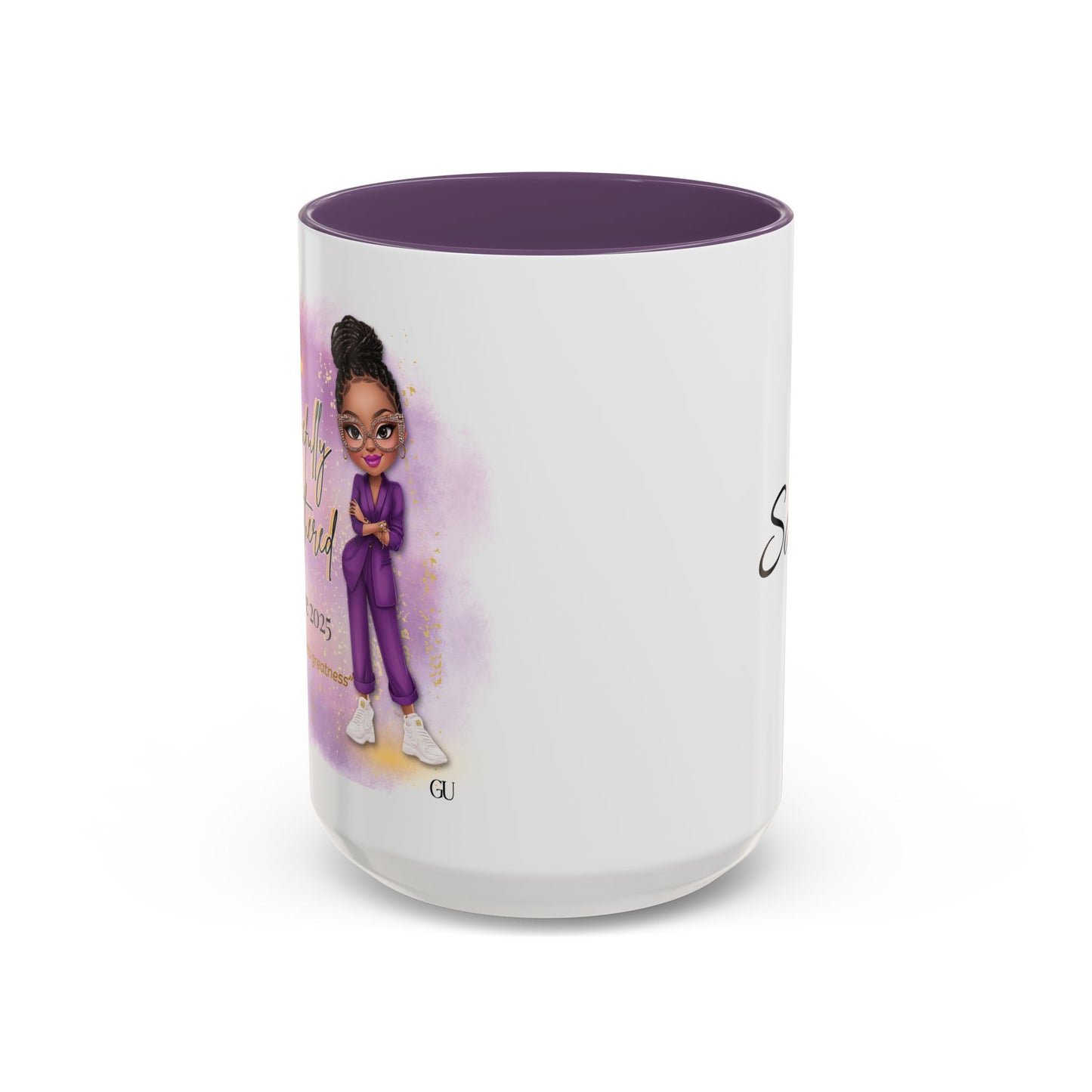 Gracefully Unbothered™ Pink Accent Mug – “Zero Drama” Chic Coffee Cup (11oz & 15oz)