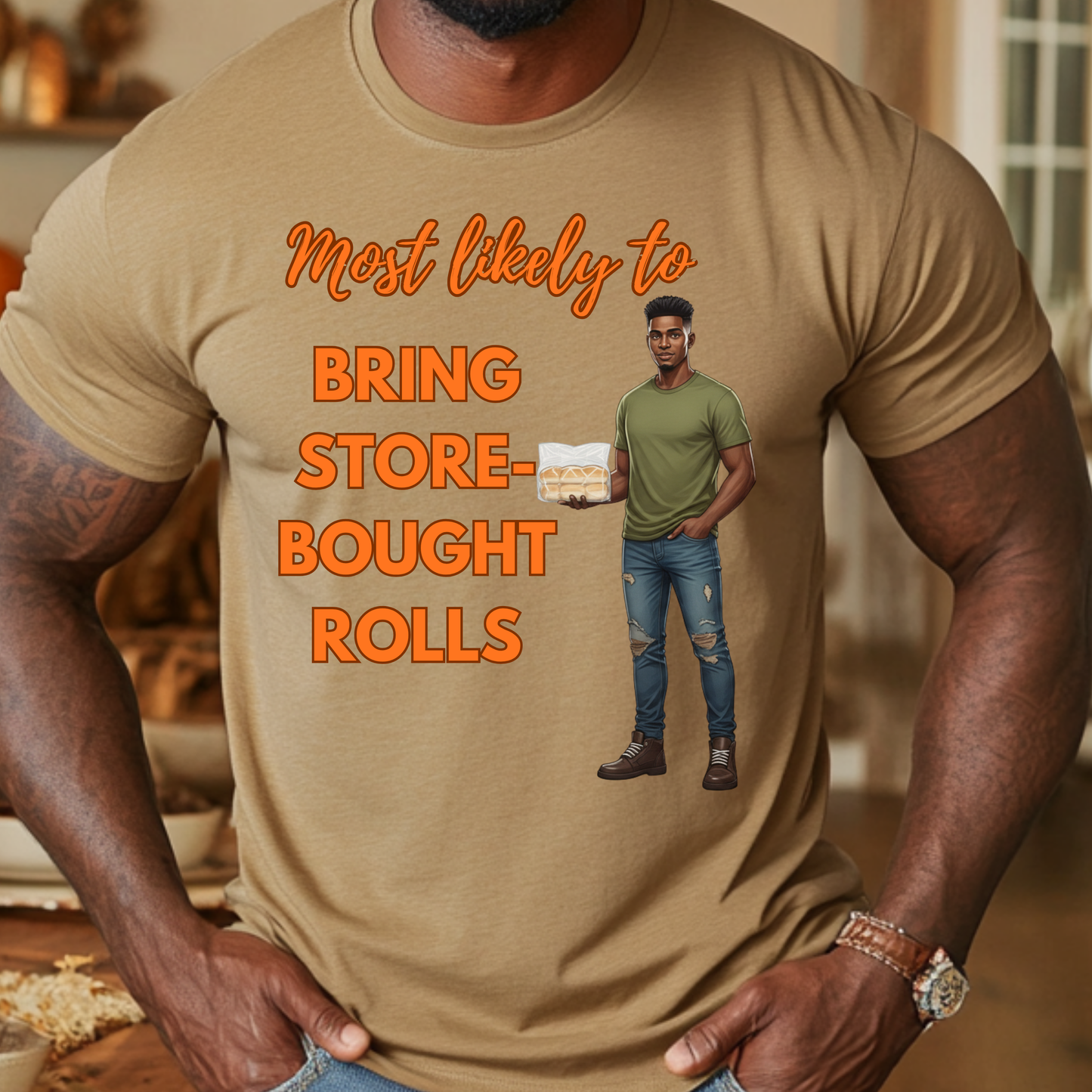 Friendsgiving Most Likely To… Funny Thanksgiving T-Shirts for Men & Women | Matching Friendsgiving Shirts