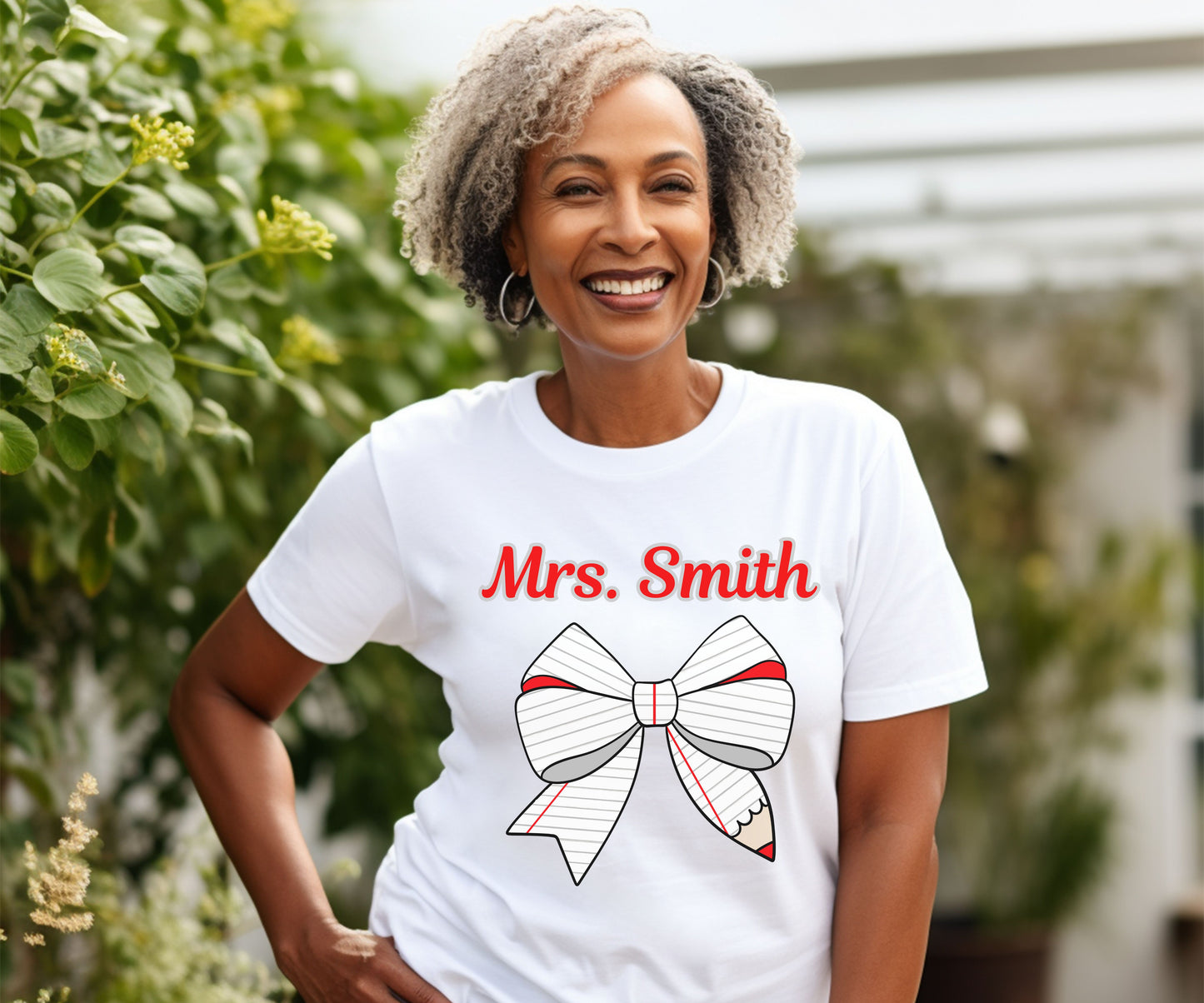 “Custom Teacher Bow Spirit Bundle |T-Shirt, Tote, Tumbler or Mug + FREE Mouse Pad”