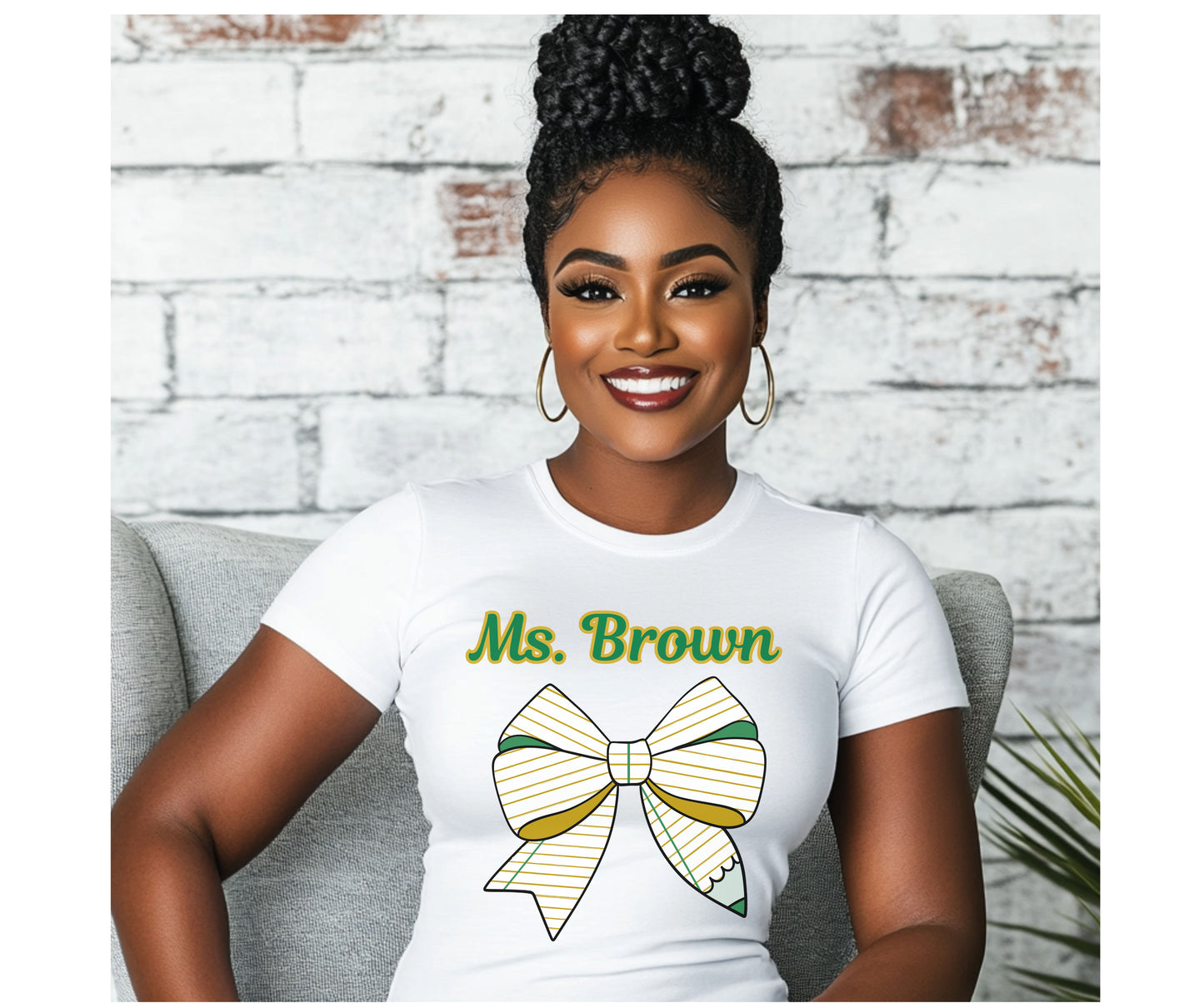 “Custom Teacher Bow Spirit Bundle |T-Shirt, Tote, Tumbler or Mug + FREE Mouse Pad”