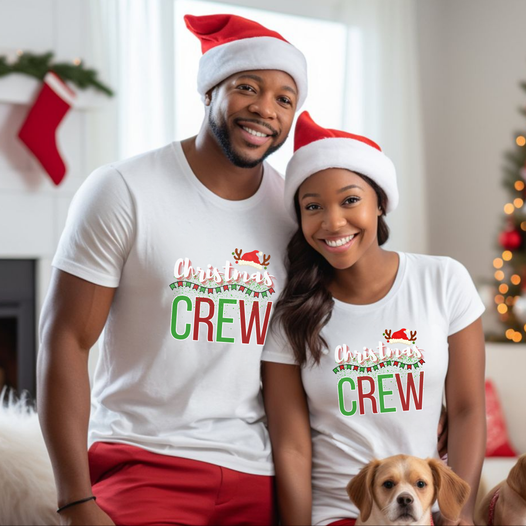 Christmas Crew Shirts – Matching Holiday Family Pajama Tops & Festive Party Tees