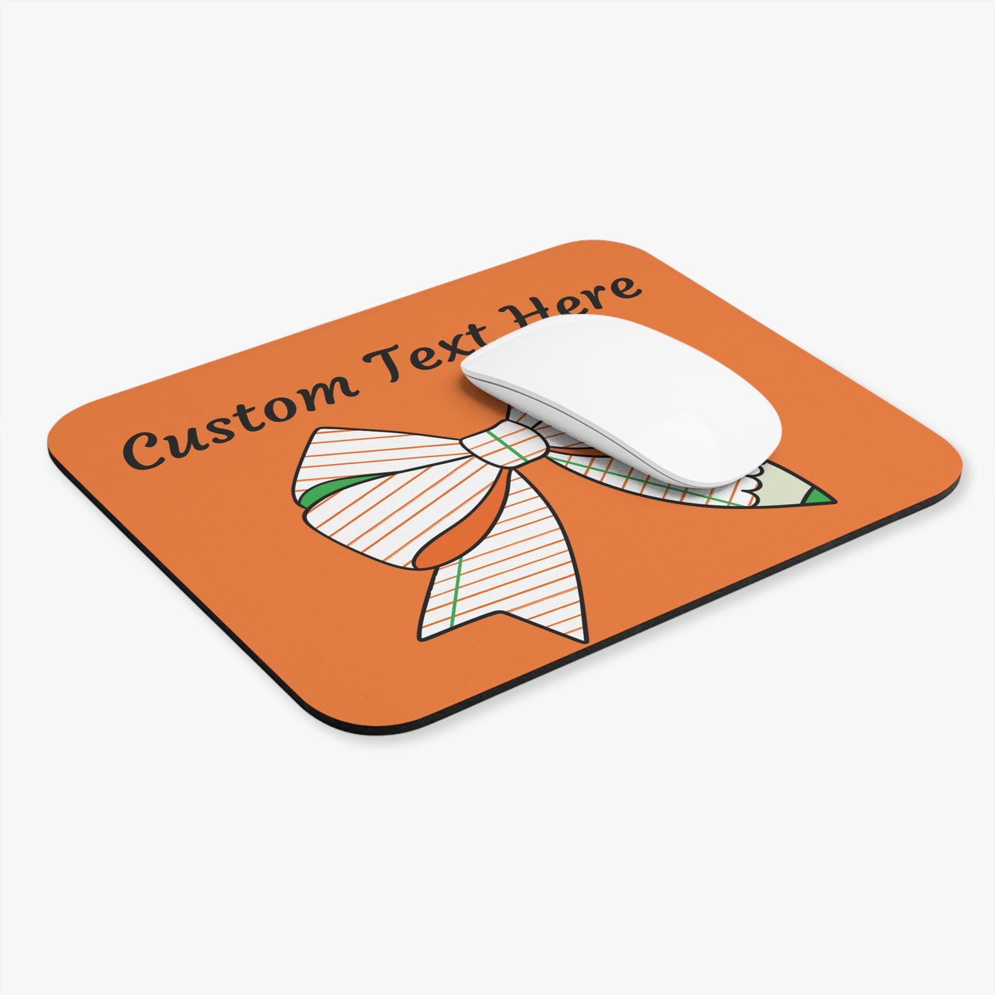 Festive Bow Mouse Pad, Cute Workspace Decor, Gift for Office, Holiday Accessory, Back to School Supplies