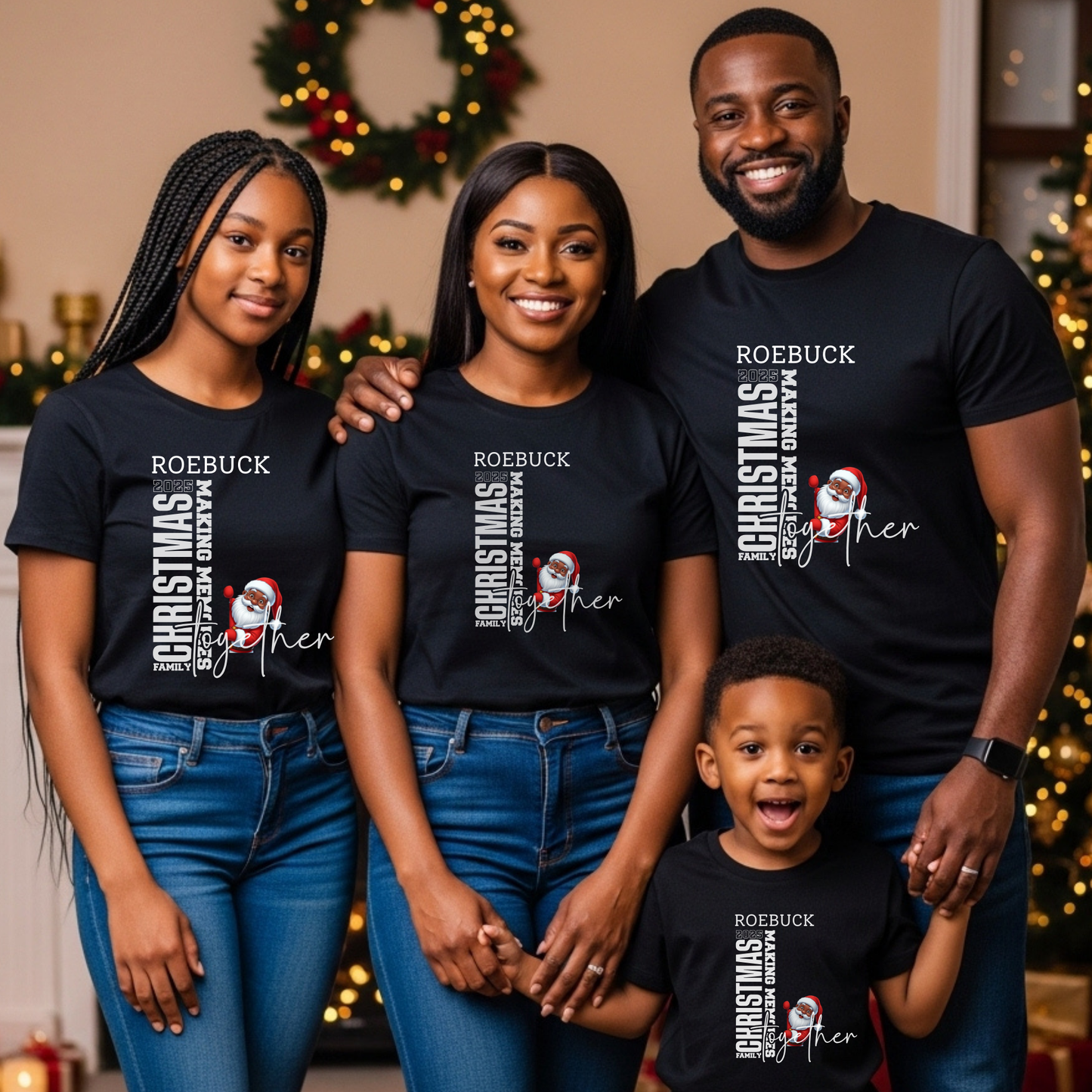 Custom Family Christmas Pajama Shirts 2025 – Personalized Matching Holiday PJs