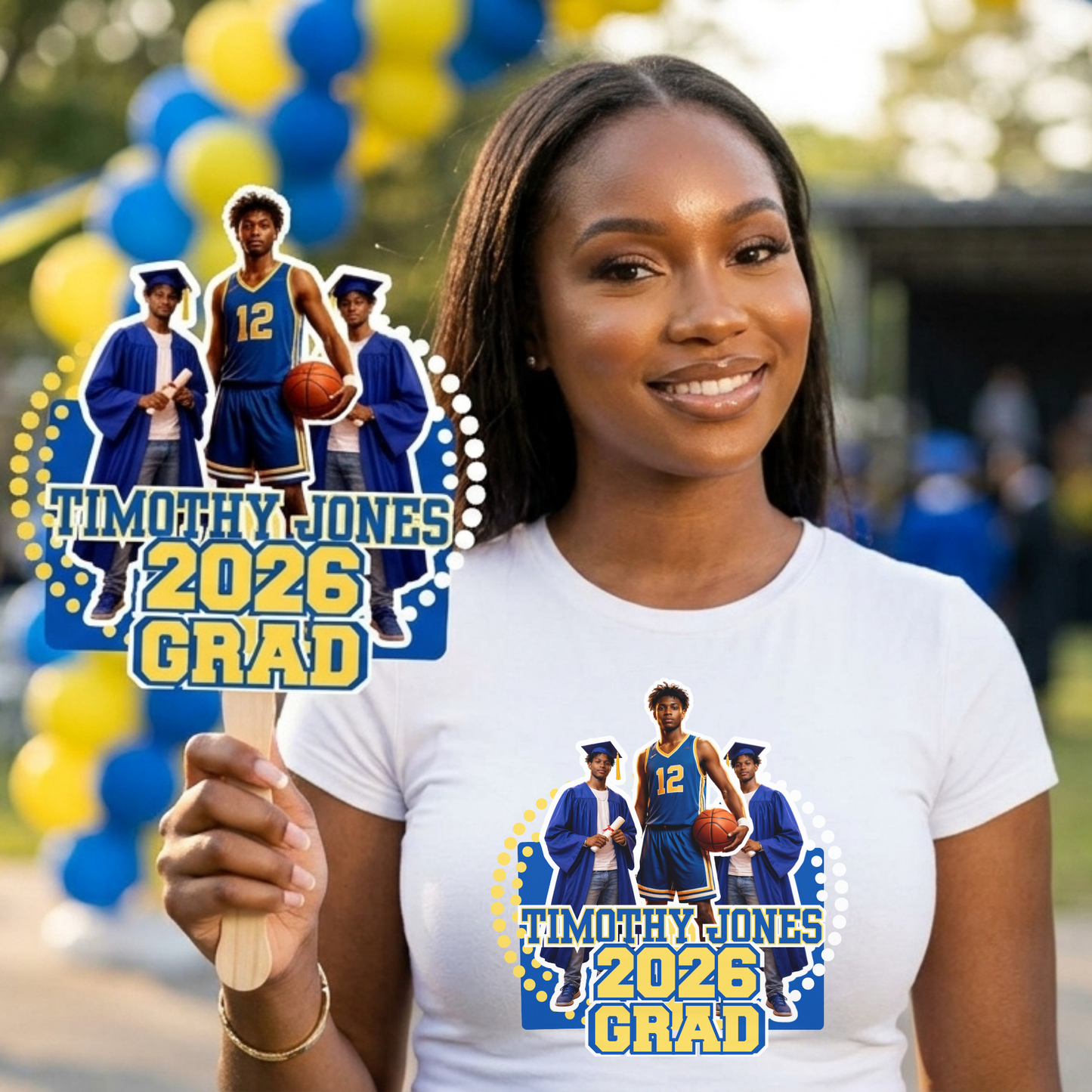 Personalized Graduation Fans 6-Pack | Custom Party Favors