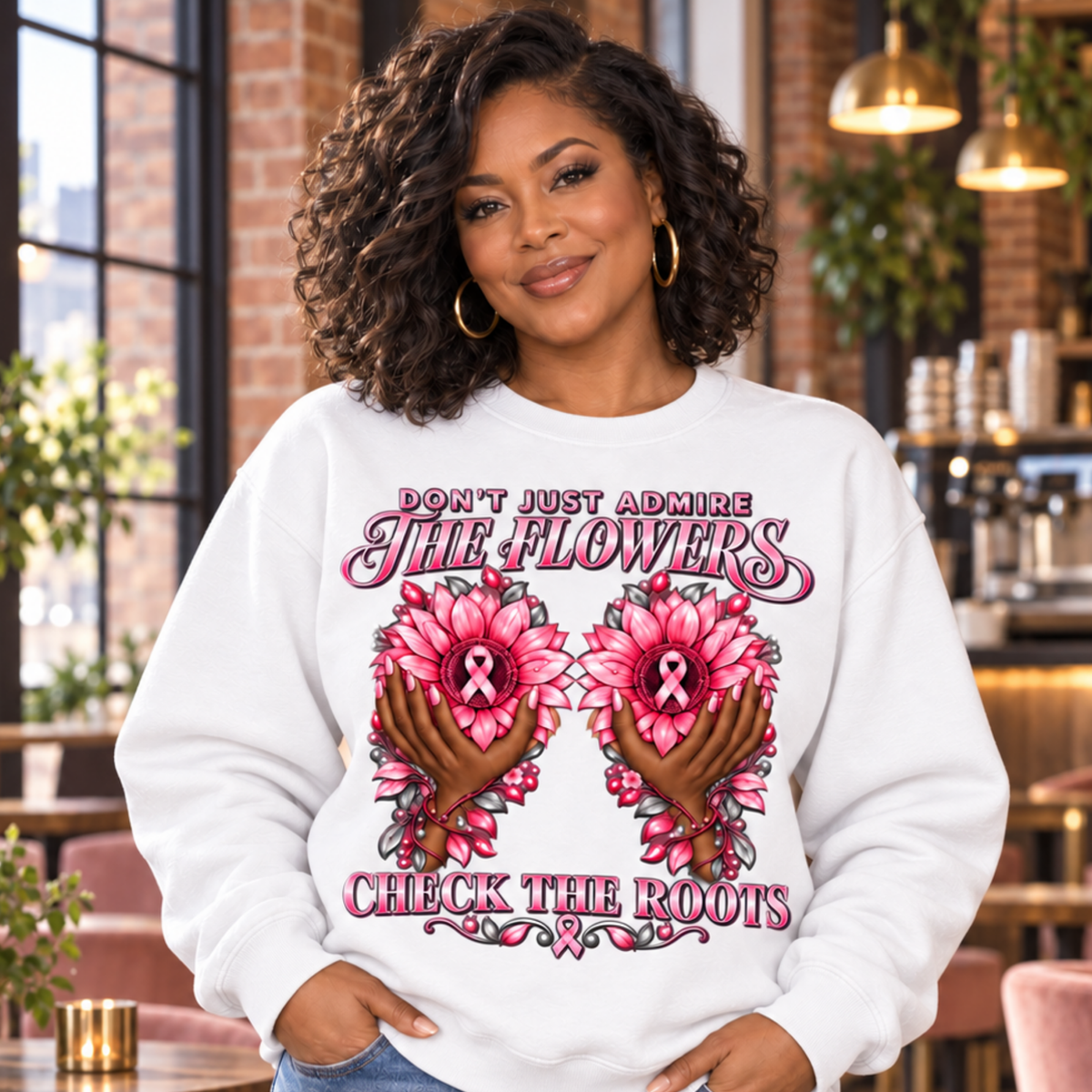 Check the Roots Breast Cancer Awareness Apparel
