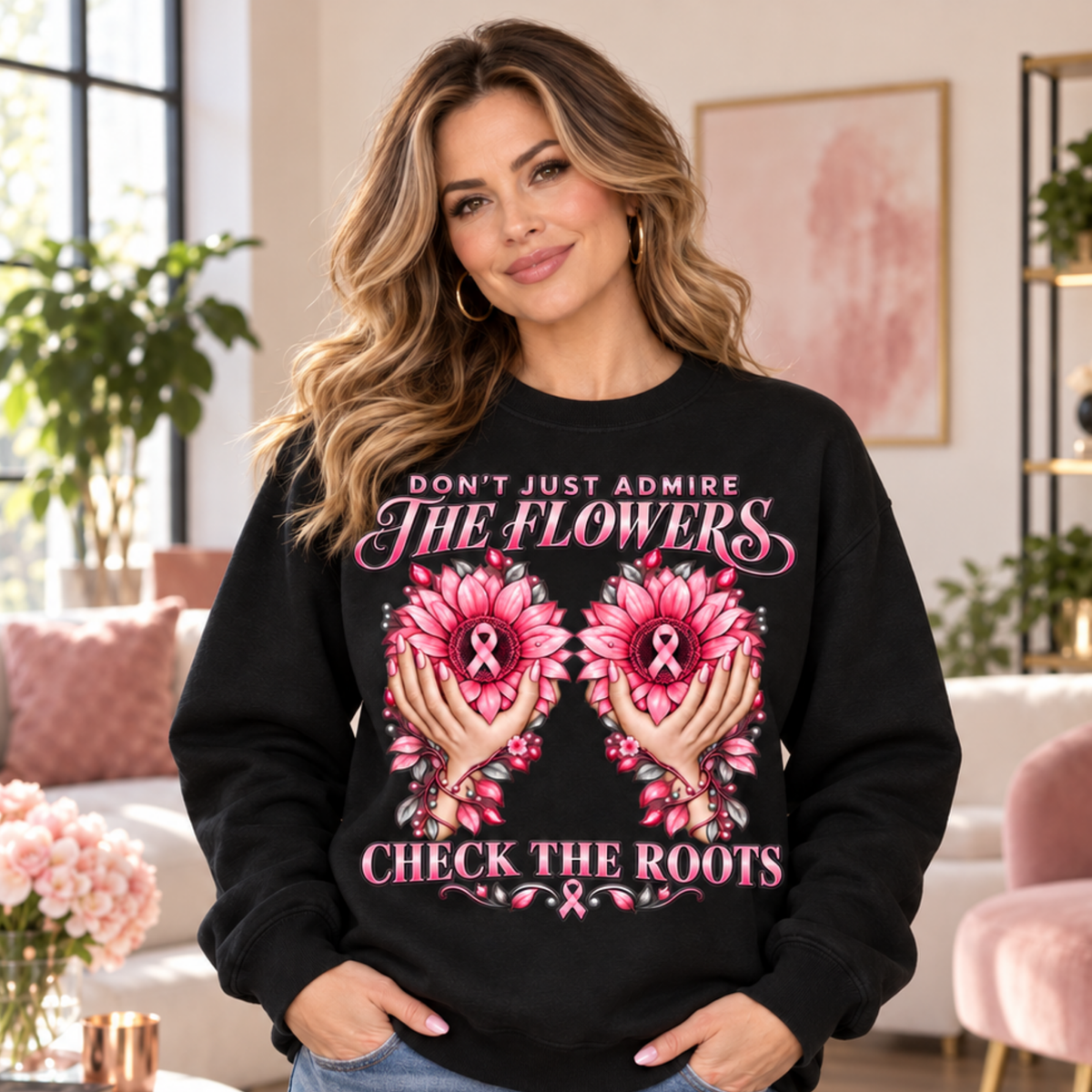 Check the Roots Breast Cancer Awareness Apparel