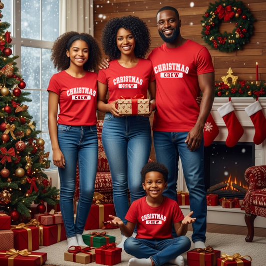 Custom Family Christmas Pajama Shirts 2025 – Personalized Matching Holiday PJs