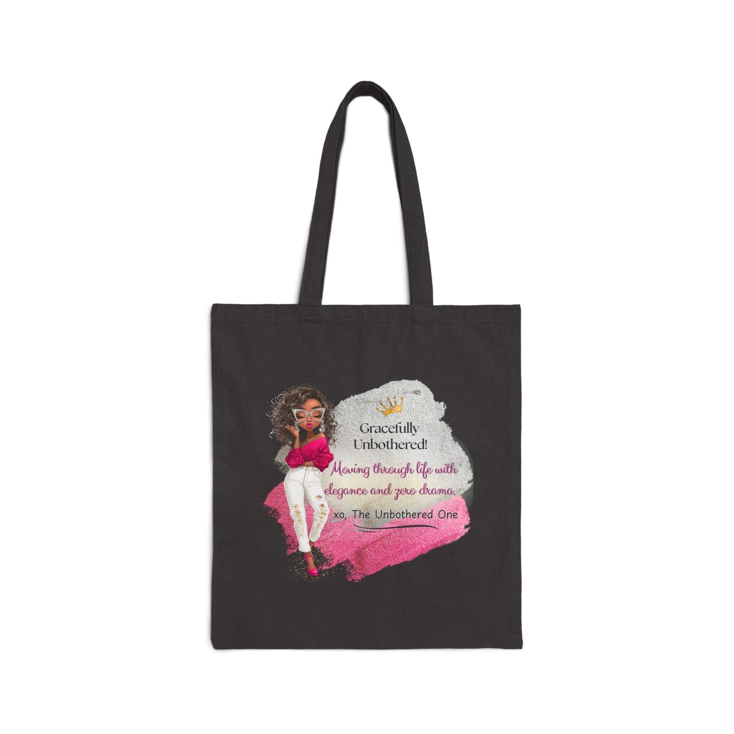 Gracefully Unbothered™ Premium Tote Bag – Stylish Everyday Carry-All for Confident Women