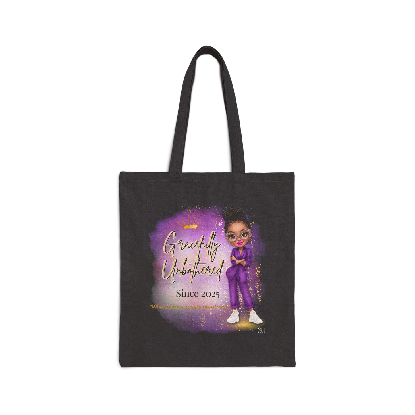 Gracefully Unbothered Tote Bag | Stylish Eco-Friendly Canvas Bag for Everyday Use, Shopping, Travel, Gifts, and More