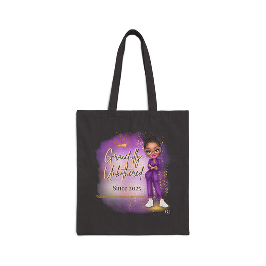 Gracefully Unbothered Tote Bag | Stylish Eco-Friendly Canvas Bag for Everyday Use, Shopping, Travel, Gifts, and More