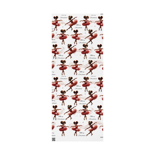 Holiday Gift Wrap, African American Ballet-Themed Wrapping Papers for Unique Gift-Giving, Party Supplies, Personalized Wrapping, Dance Lover Gifts