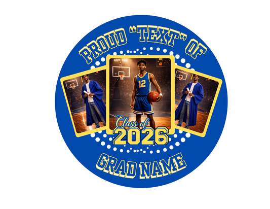 Grad Buttons Keepsakes 6 pack - Personalized