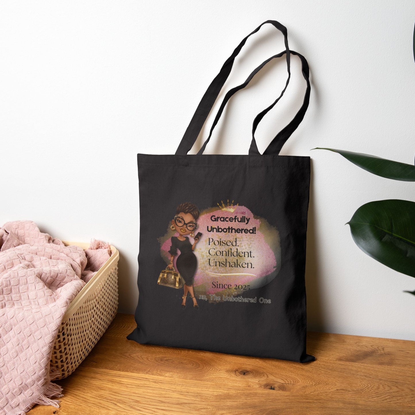 Empowered Woman Tote Bag, Motivational Canvas Bag, Feminine Gift, Stylish Grocery Bag, Eco-Friendly Tote