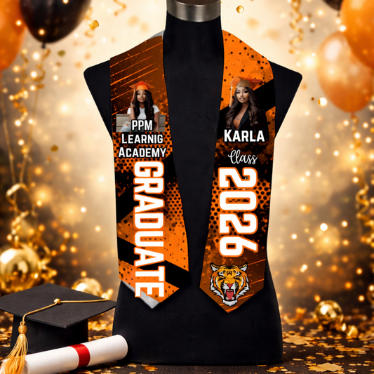 Customizable Graduation Stole