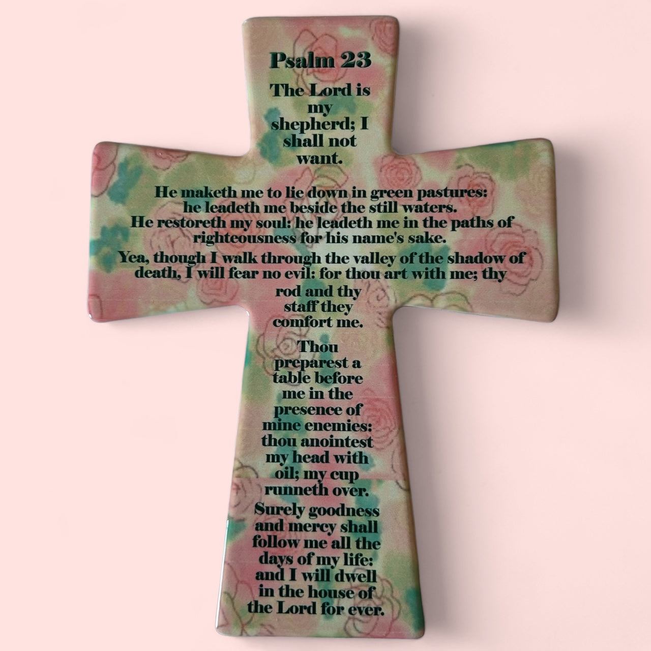 Ceramic Cross wall hanging 6" x 7.8"