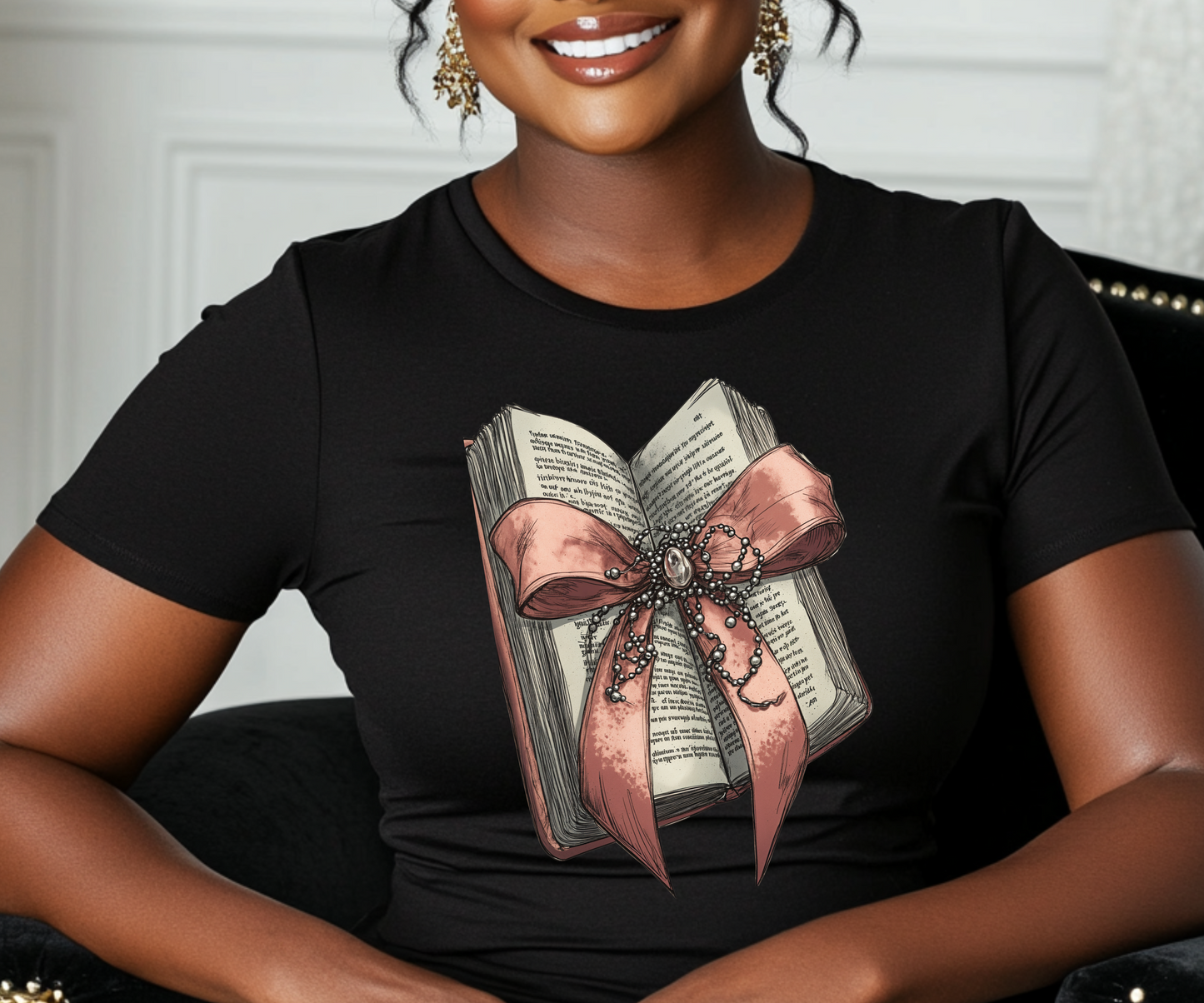 Easter T-Shirt – Pastel Coquette Bow and Bible